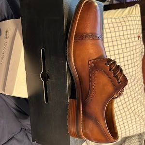 Brown men’s shoes  worn twice